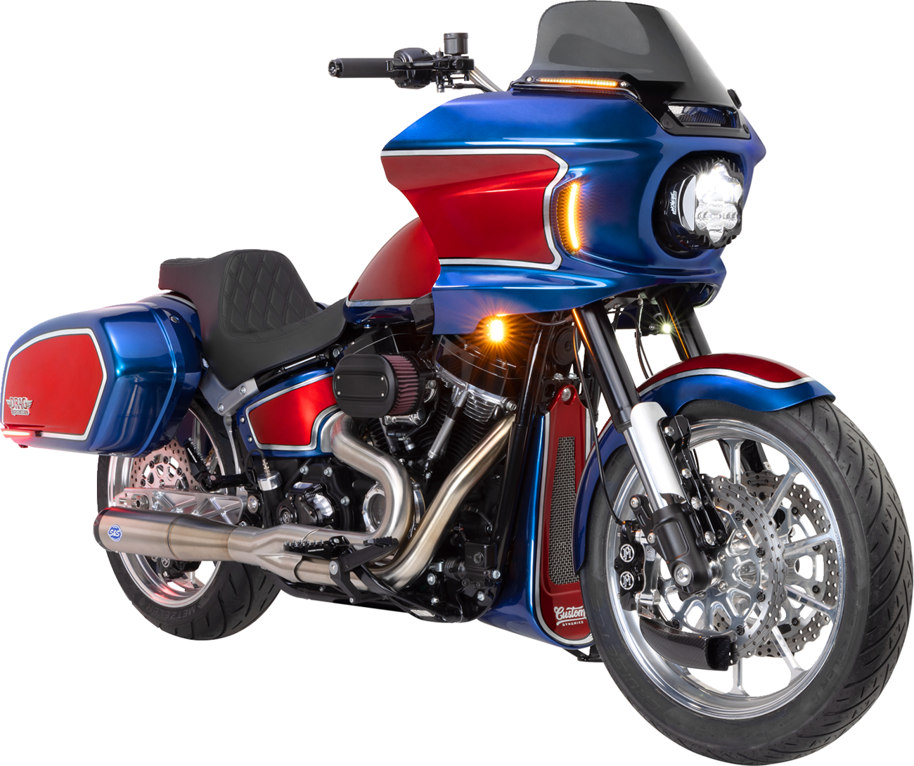 43 mm Inverted Fork Tubes - Fork Tube - 43 mm - LH 23" | RH 22-3/4" (Stock) - Black DLC [0404-0665] - Image 2