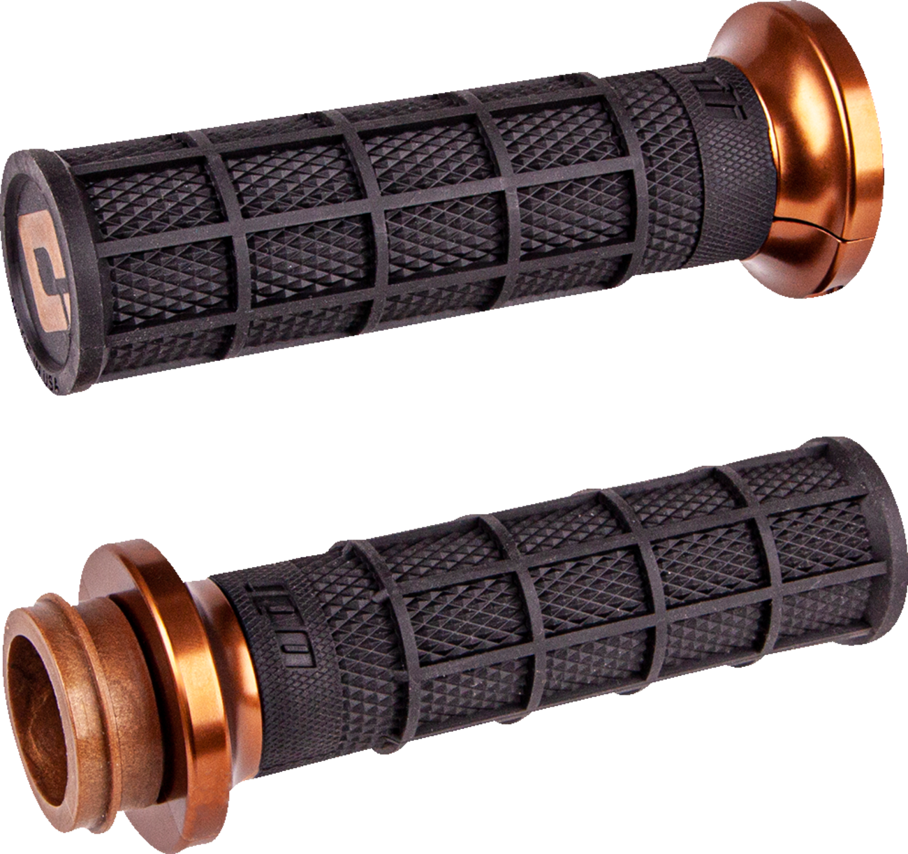 Hart-Luck Signature V-Twin Lock-On™ Grips - Cable - Black/Bronze [0630-2693] - Image 2