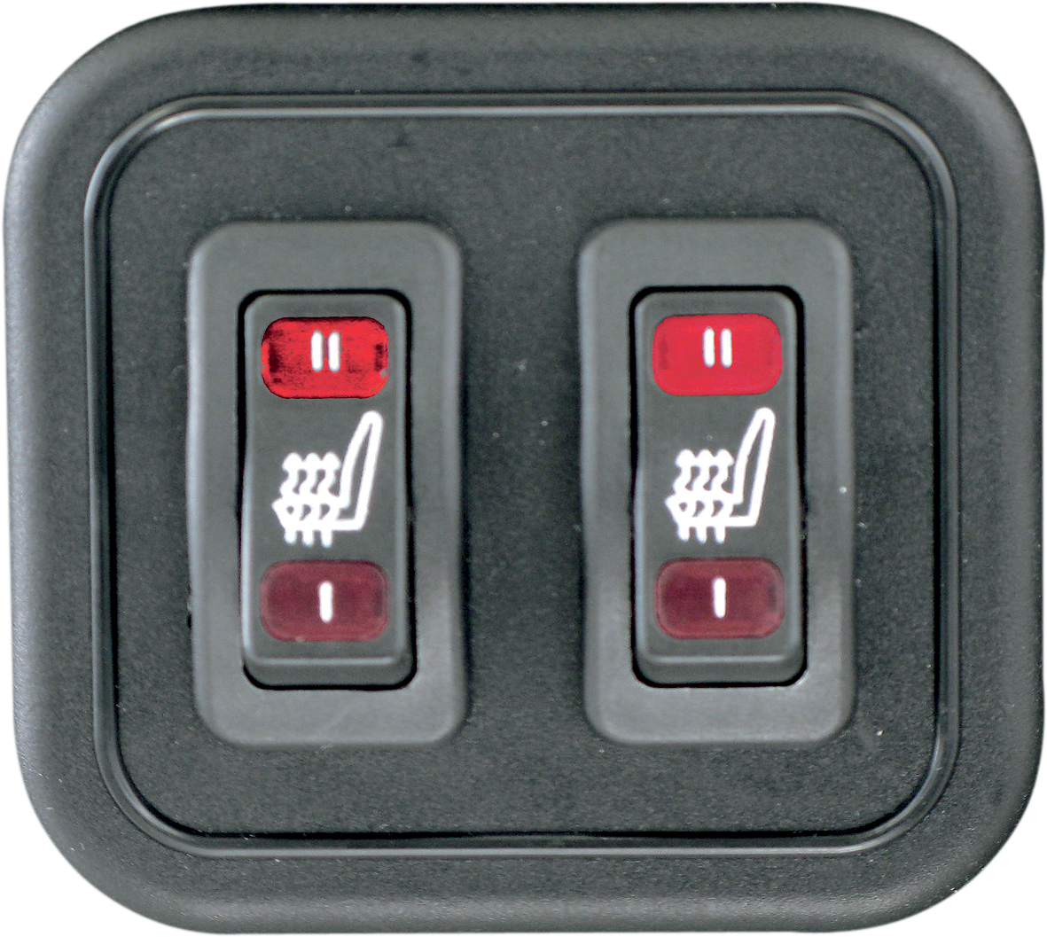 Heated One-Piece 2-Up Vinyl Touring Seat - Heated Touring Seat - Plain - FL '08-'25 - Image 2