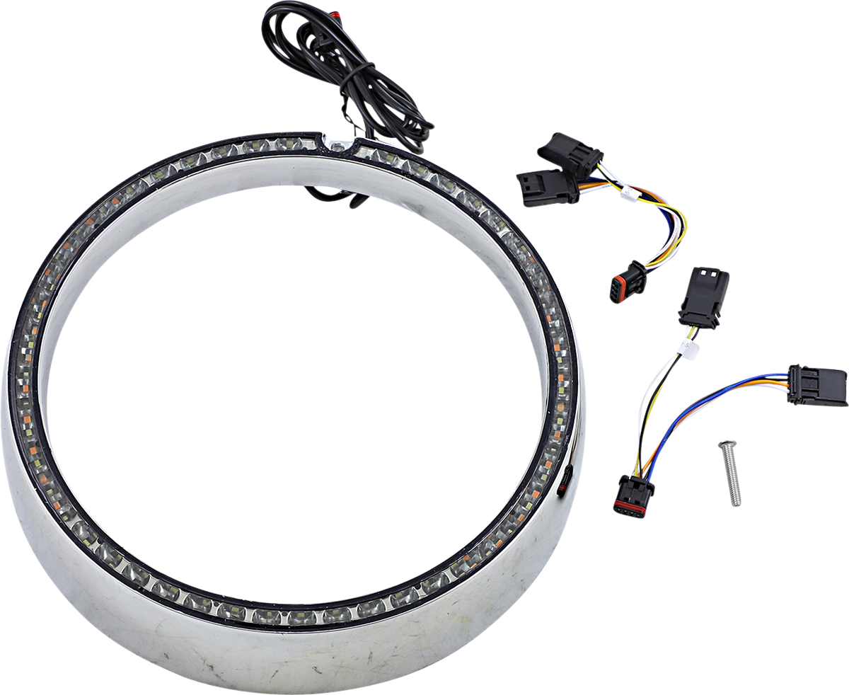 ProBEAM® Turn Signal Ring Trim - Trim Ring - Sequential Turn Signal - Chrome [2001-2310]