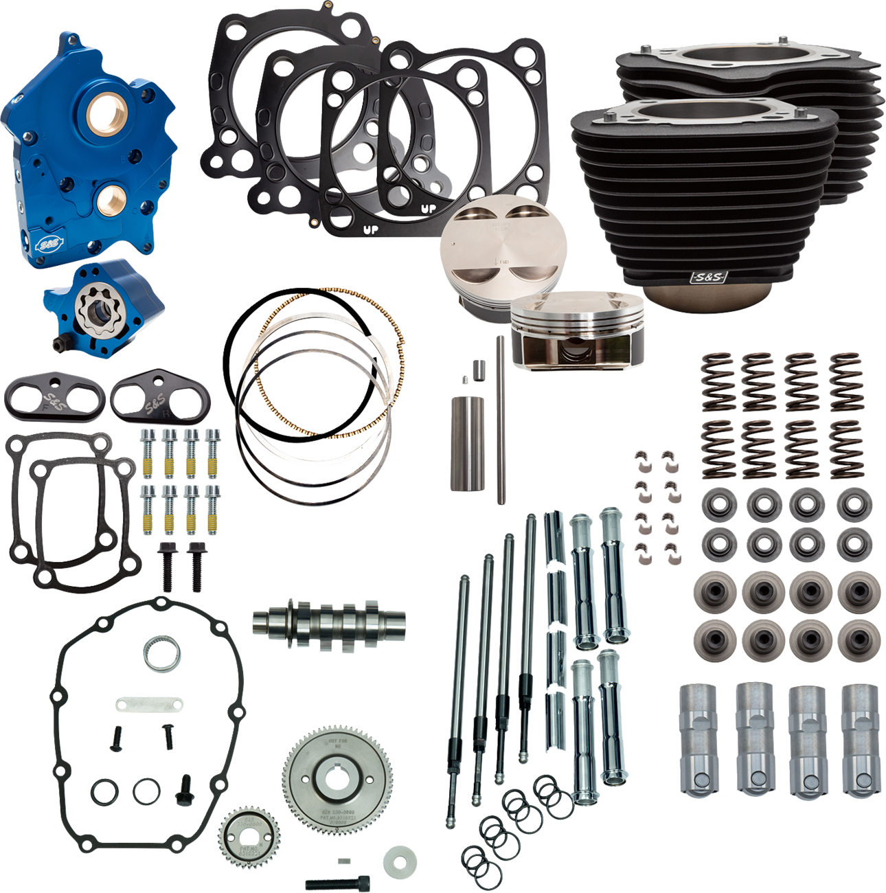 128" Power Package - Power Pack - 4.500" Stroke - Oil Cooled - Black w/o Highlights - M8 [0904-0134]