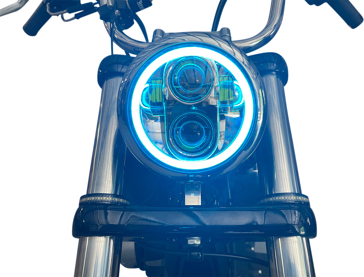 ProGLOW™ LED Headlamp with Color Changing Halo - ProGLOW™ 5-3/4" Headlamp - with Mounting Ring - Chrome [2001-2482] - Image 4