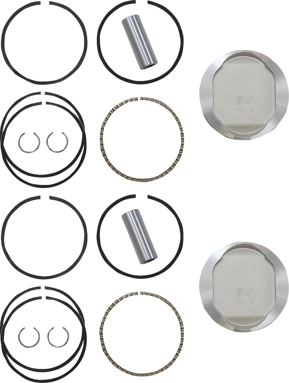 Tracker Series™ Piston Kit - Tracker™ Series Piston Kit - 3.528" - 883 cc Bored to 1200 cc - +0.030" - 883 XL [0903-1571]