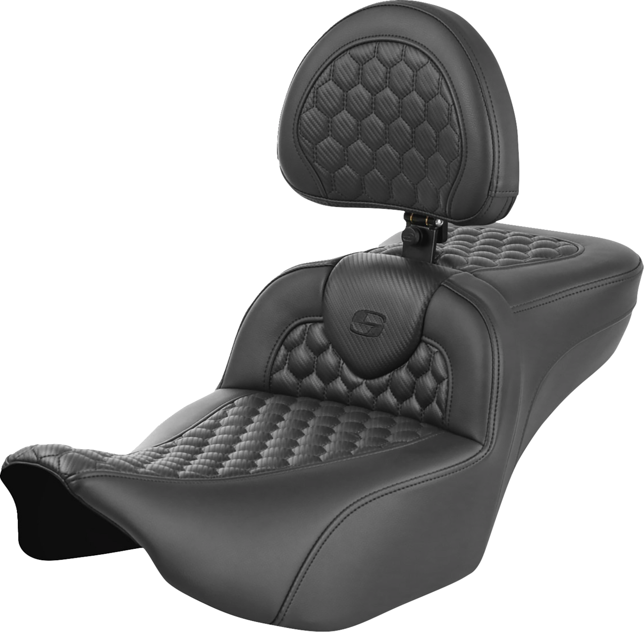 Roadsofa™ Extended Reach Seat - with Backrest - Honeycomb - FLTR/FLHX '23-'24 [0801-1762]