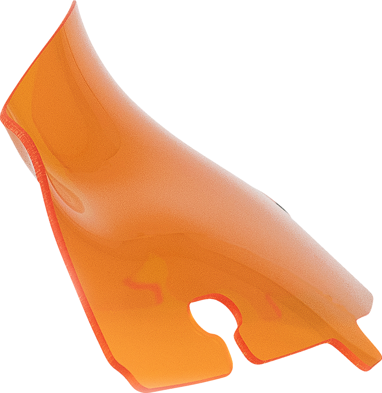 Kolor Flare® Windshield - 4" - Orange - '14-'25 FLH/FLHT/FLHX [2310-0795]