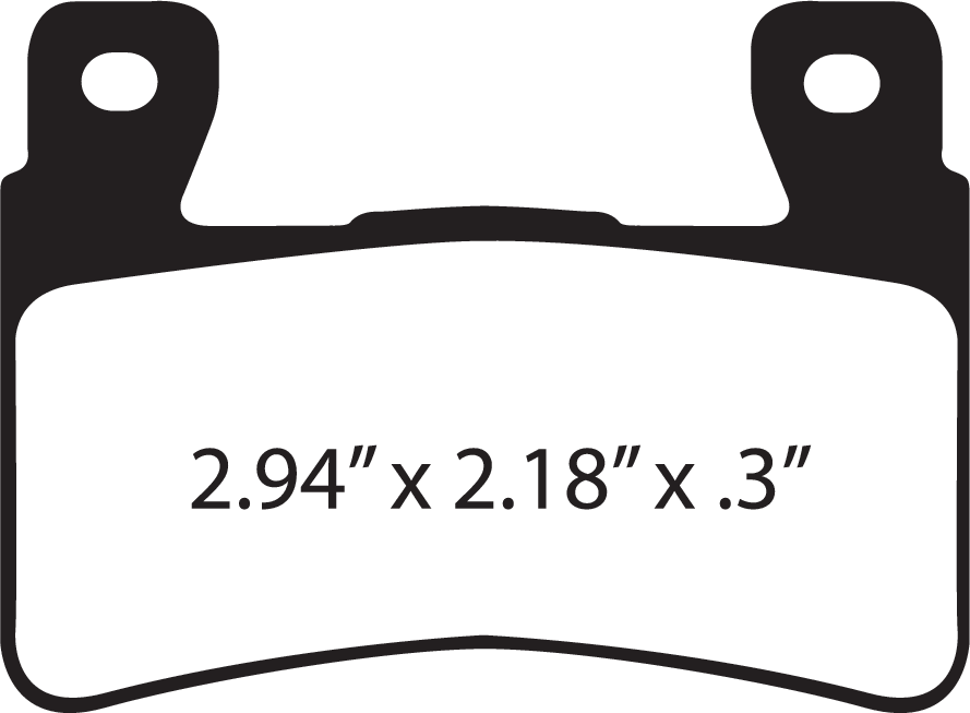 HH Sintered Harley/Buell Brake Pads - HH Brake Pads [FA296HH] - Image 2