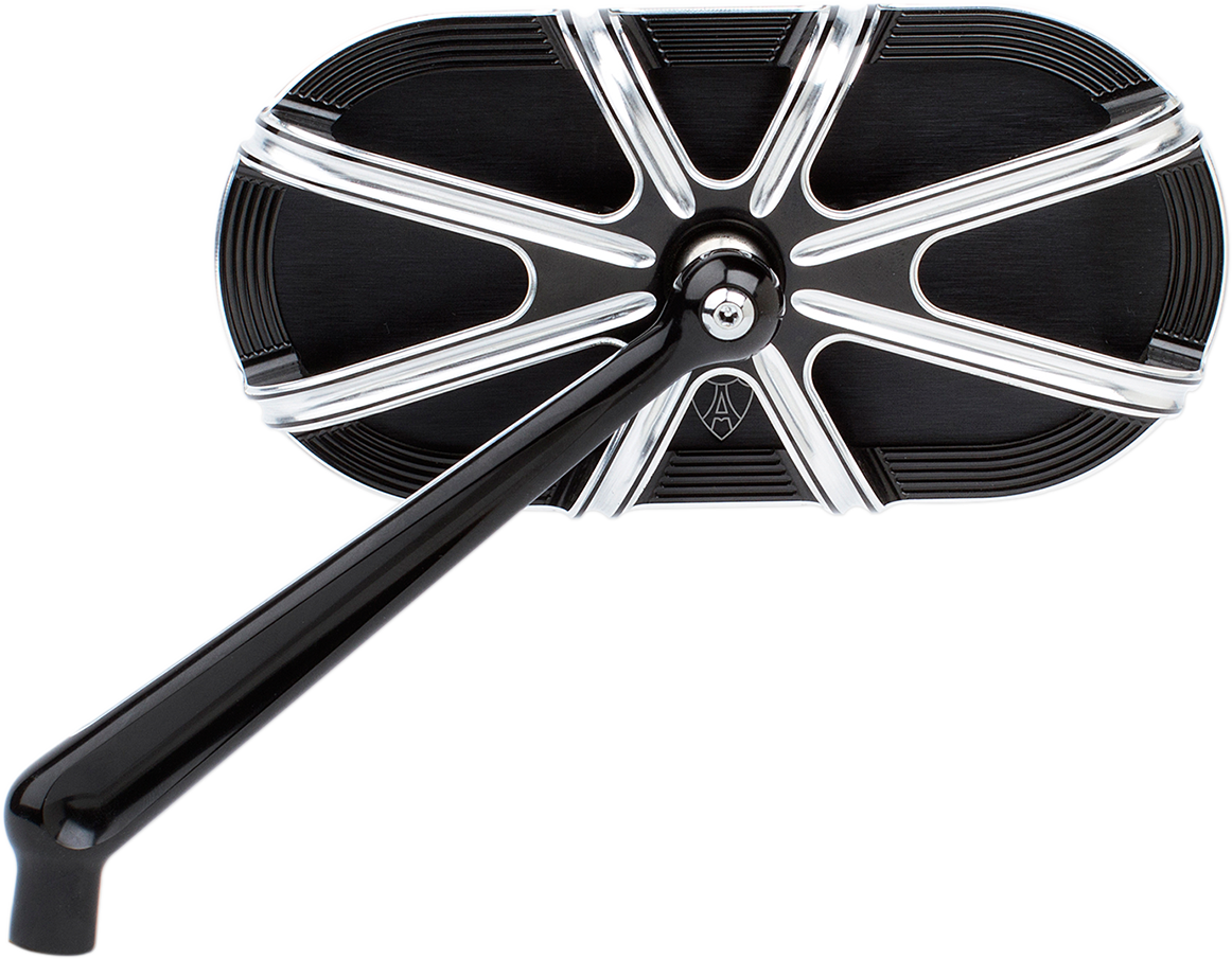 Caged Series Mirror - Mirror - Side View - Caged Series/10 Gauge - Black - Left [0640-1201]