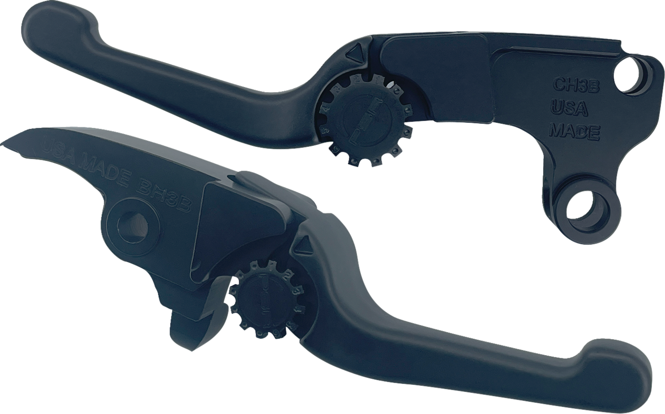 Anthem Adjustable Lever Set for Harley Models - Short - Black [0610-2348]