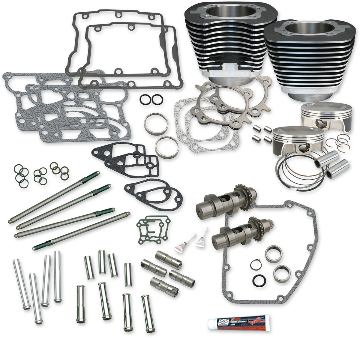 106" Hot Set Up® Engine Performance Kit - 106" Hot Set Up® Kit - 3.967" Bore - Wrinkle Black - Twin Cam [0903-1293]