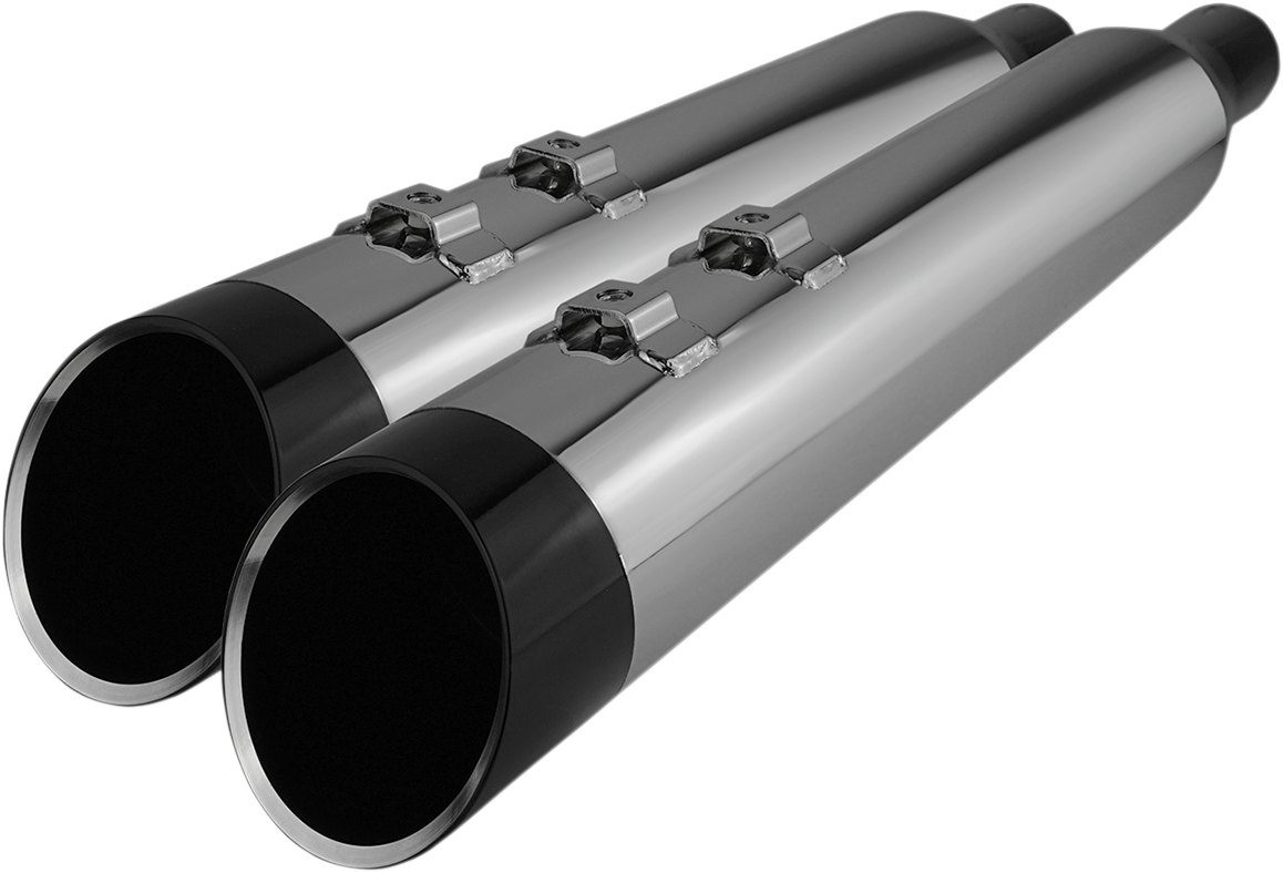 4-1/2" HP-Plus® Slip-On Mufflers - Chrome with Edge Tip [1801-1449]