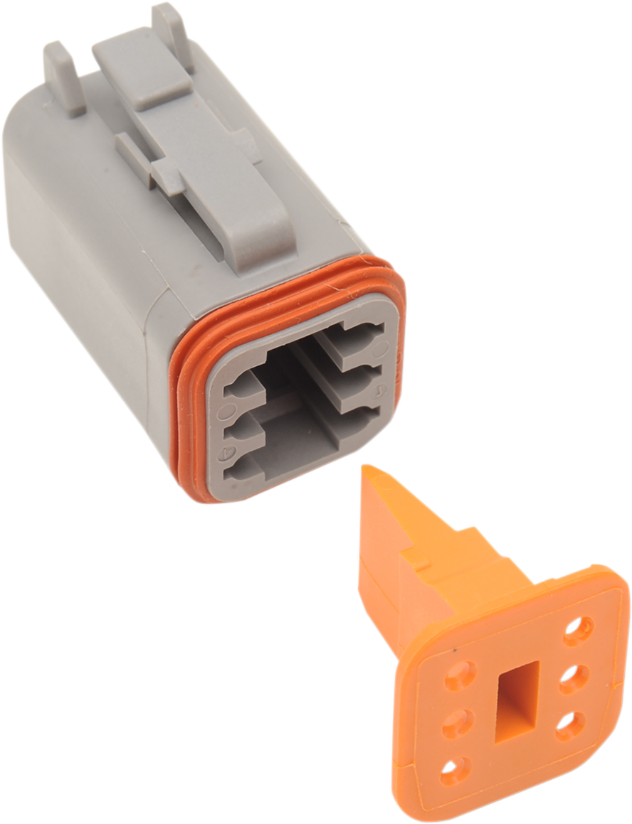 Deutsch DT Sealed Connector Component — Wiring Connector - Deutsch Plug - 6 Pin - Gray [2120-0057] - Image 2