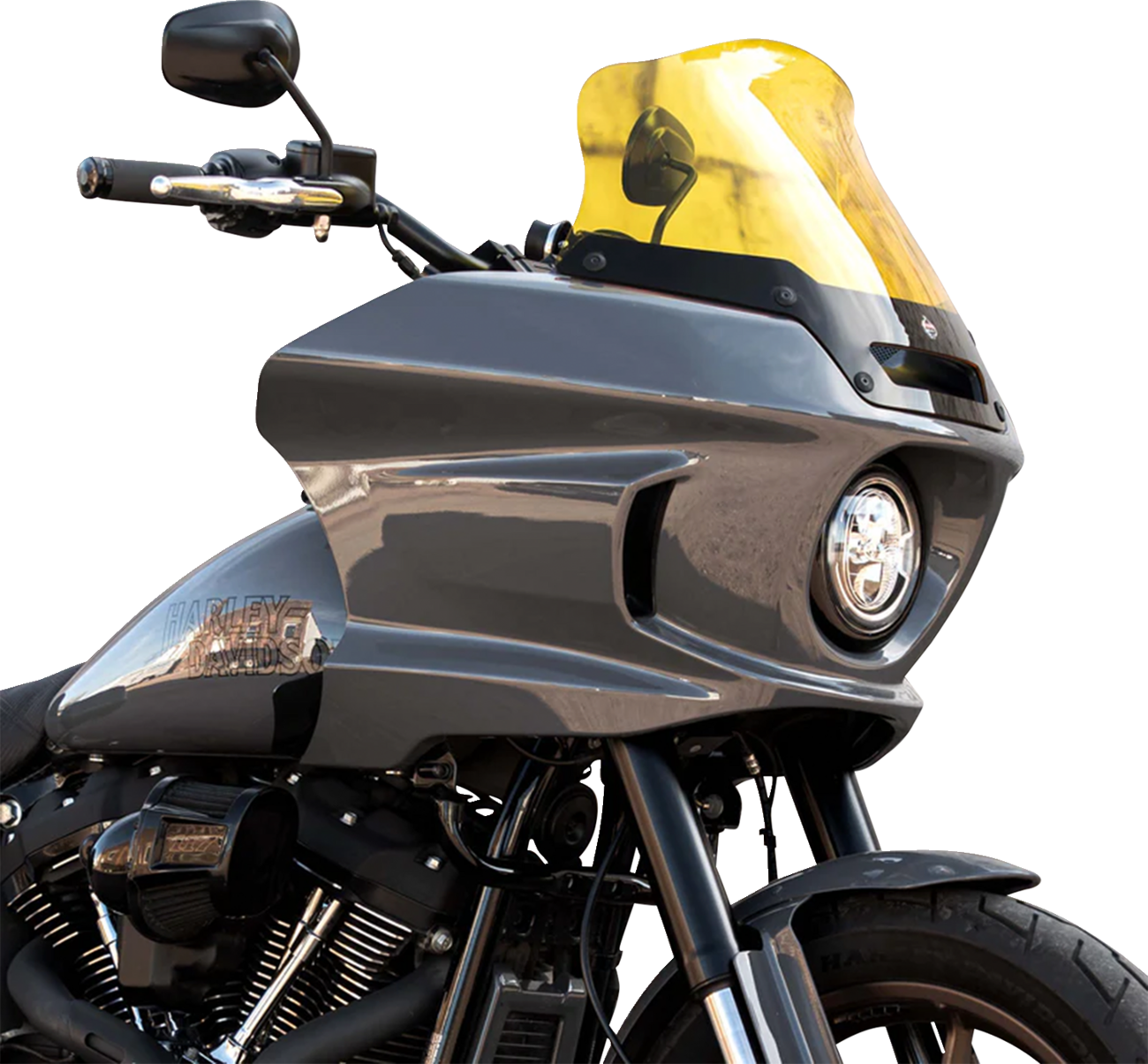 Kolor Flare® Windshield - 8" - Yellow - '22-'25 FXLRST [2310-0841] - Image 3
