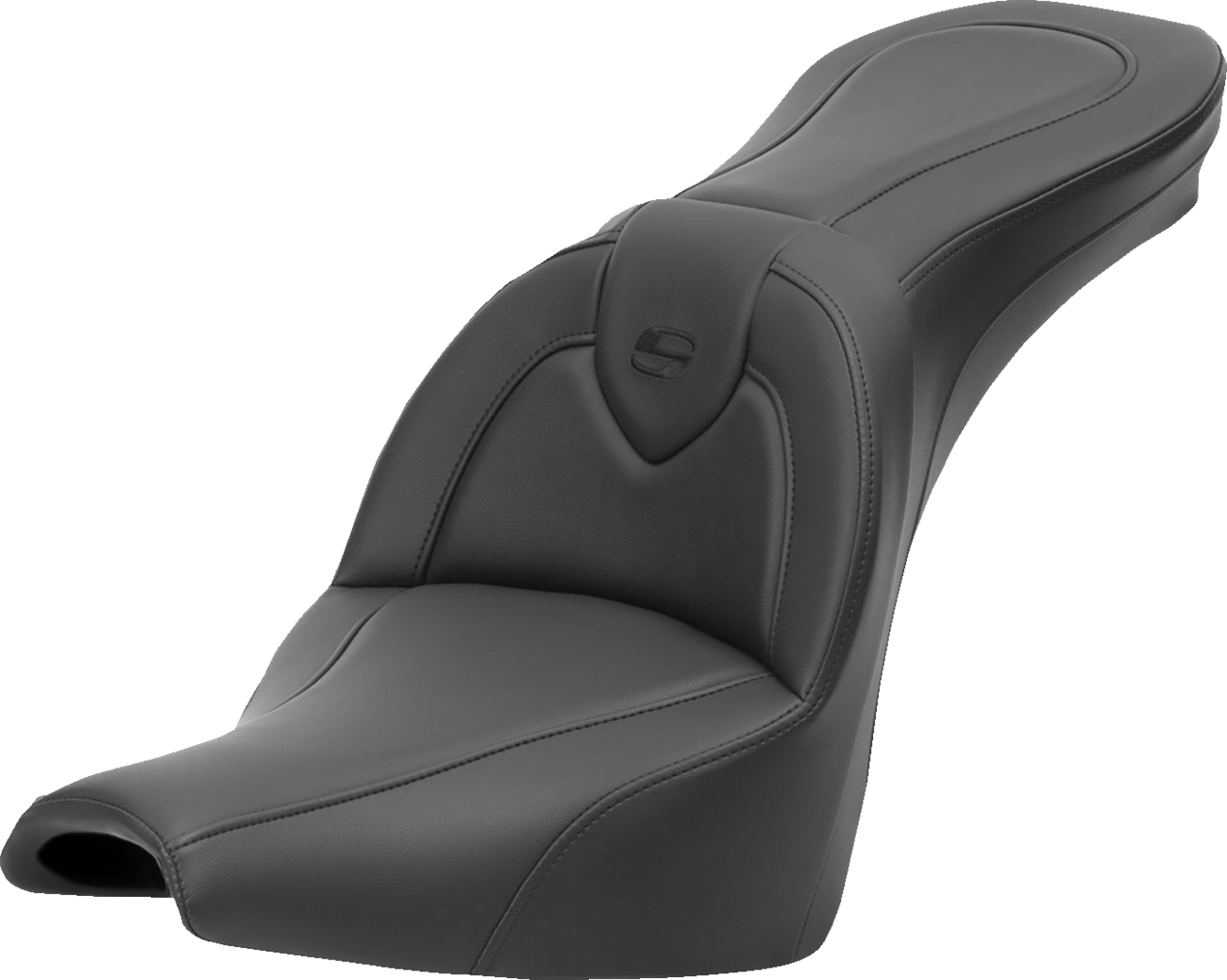 Roadsofa™ Standard Reach Seat - Roadsofa™ Seat - without Backrest - Black/Black Stitching - FXBB/FXST '18-'24 [0802-1563]