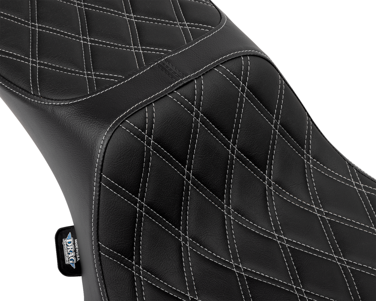 Performance Predator 2-Up Seat with Extended Reach - Performance Predator 2-Up Seat - Extended Reach - Vinyl - Silver Double Diamond Stitch [0801-1942] - Image 2
