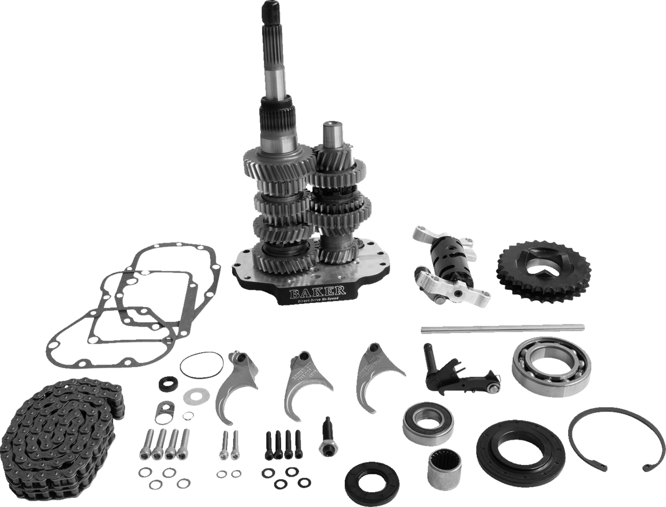 Direct Drive 6-Speed Gear Set - Direct Drive Gear Set - 6-Speed - Black - '98-'00 Touring/FXR [1103-0056]