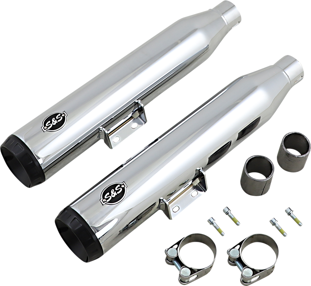 Grand National 50 State Slip-On Mufflers - Grand National Slip-On Mufflers - Chrome [1801-1479]
