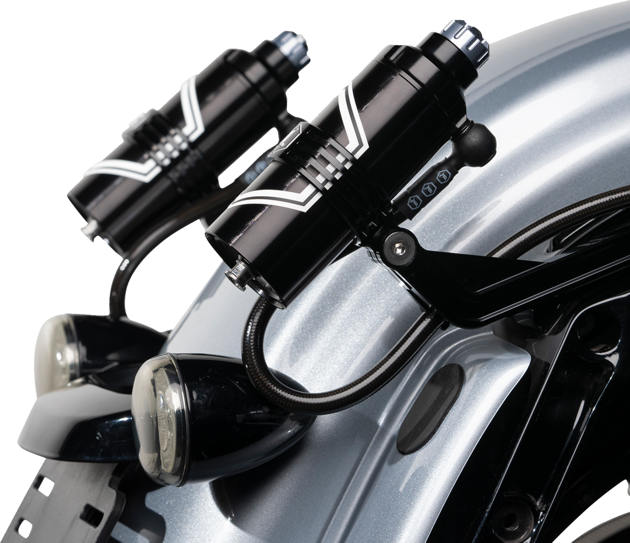 REVO ARC Billet Remote Reservoir External Mounts - REVO ARC External Reservoir Mounts - Black [1313-0245] - Image 5