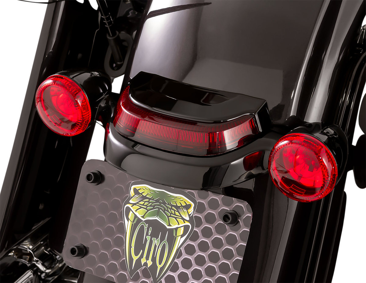 Crown Taillight with Lightstrike™ Technology - Taillight - Red Lens - Black [2010-1456] - Image 2