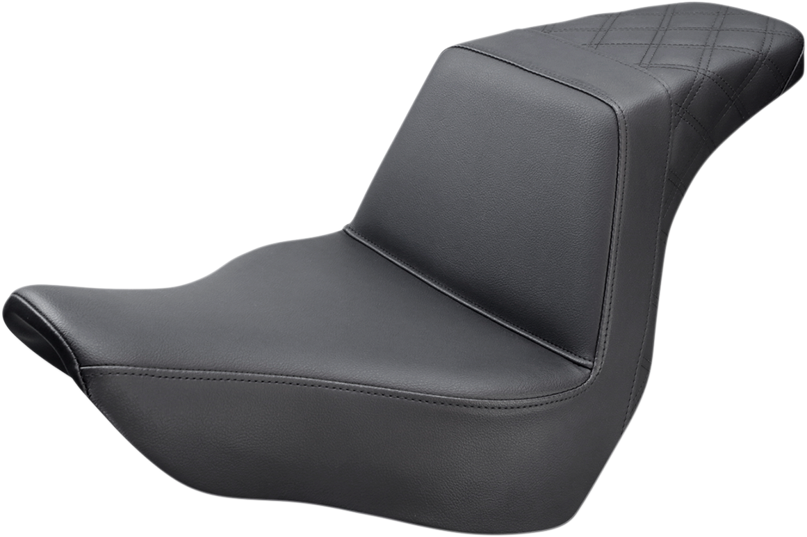Step-Up Seat — Rear Lattice Stitch - Step-Up Seat - Rear Lattice Stitch - Black [0802-1037]