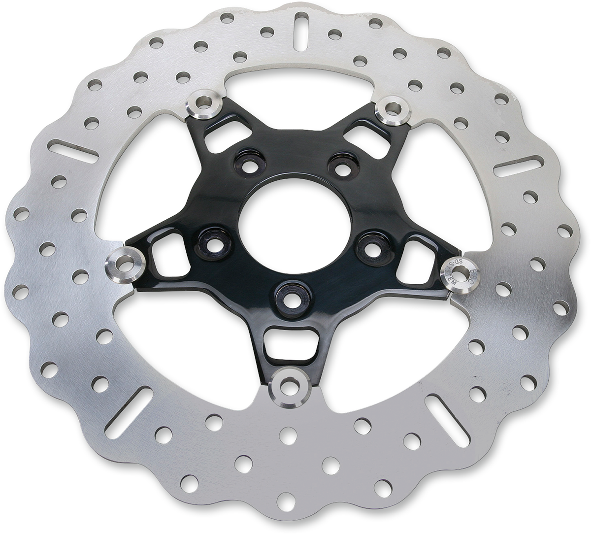 FSD Series Stainless Steel Front Brake Rotor for Big Twins - Brake Rotor - Black Carrier [1710-2245]