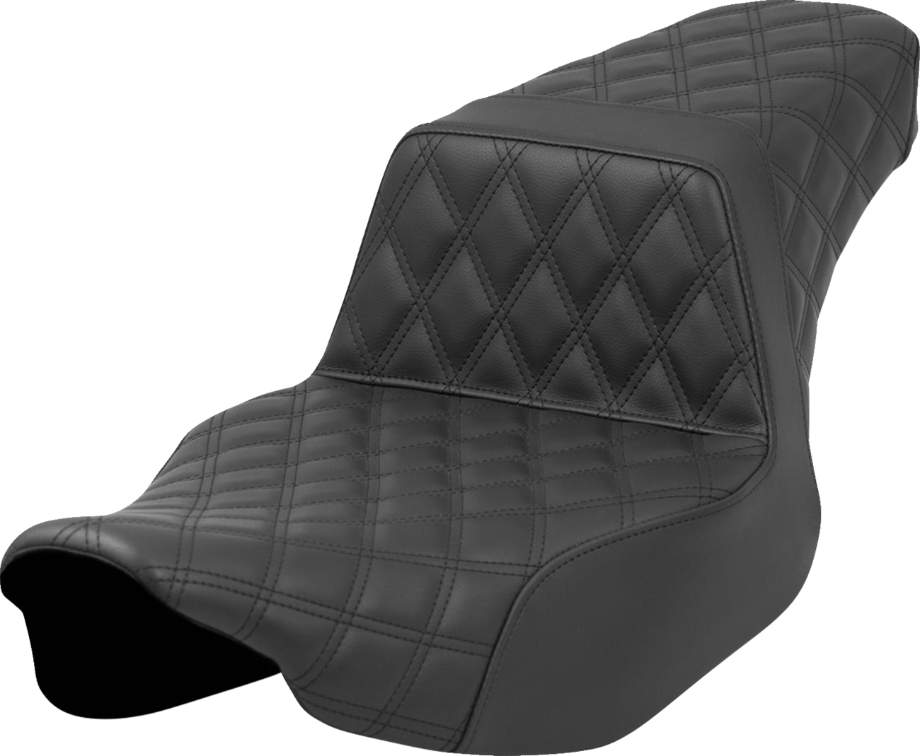 Step-Up Seat - Front/Rear Lattice Stitch - Black - FL '23-'24 [0801-1684]