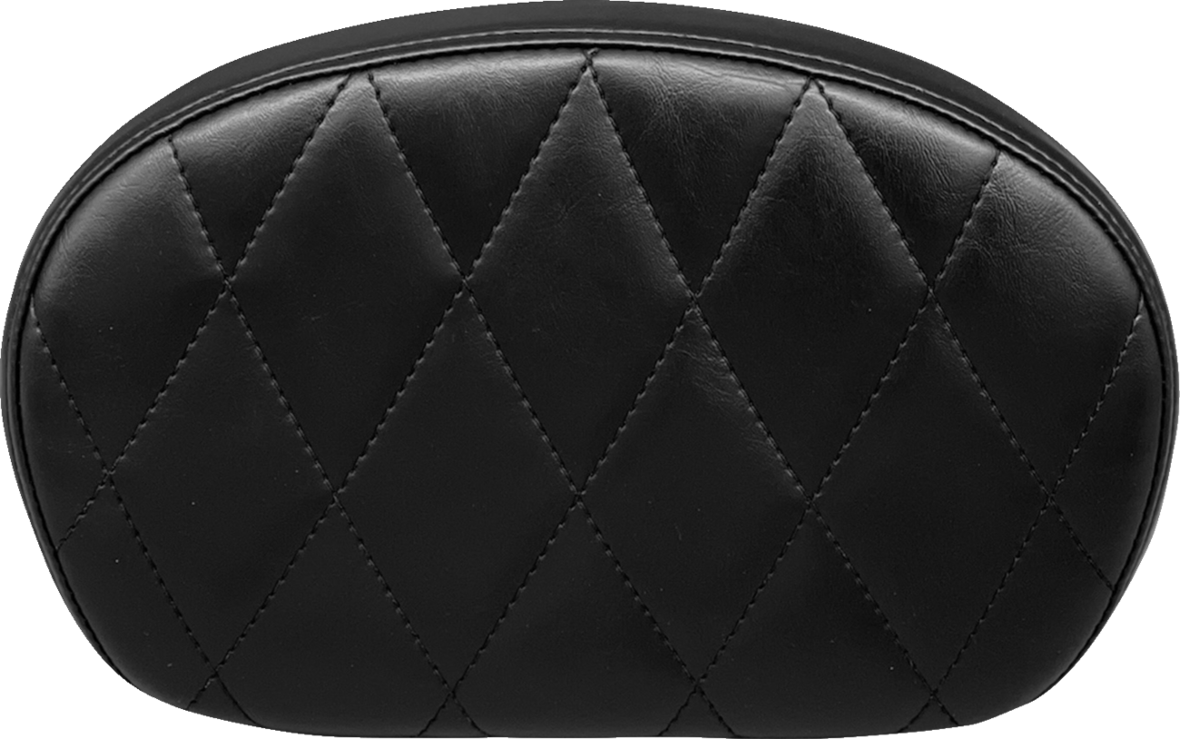 Sissy Bar Pad - Medium - Diamond - Shiny Black [0801-1514]