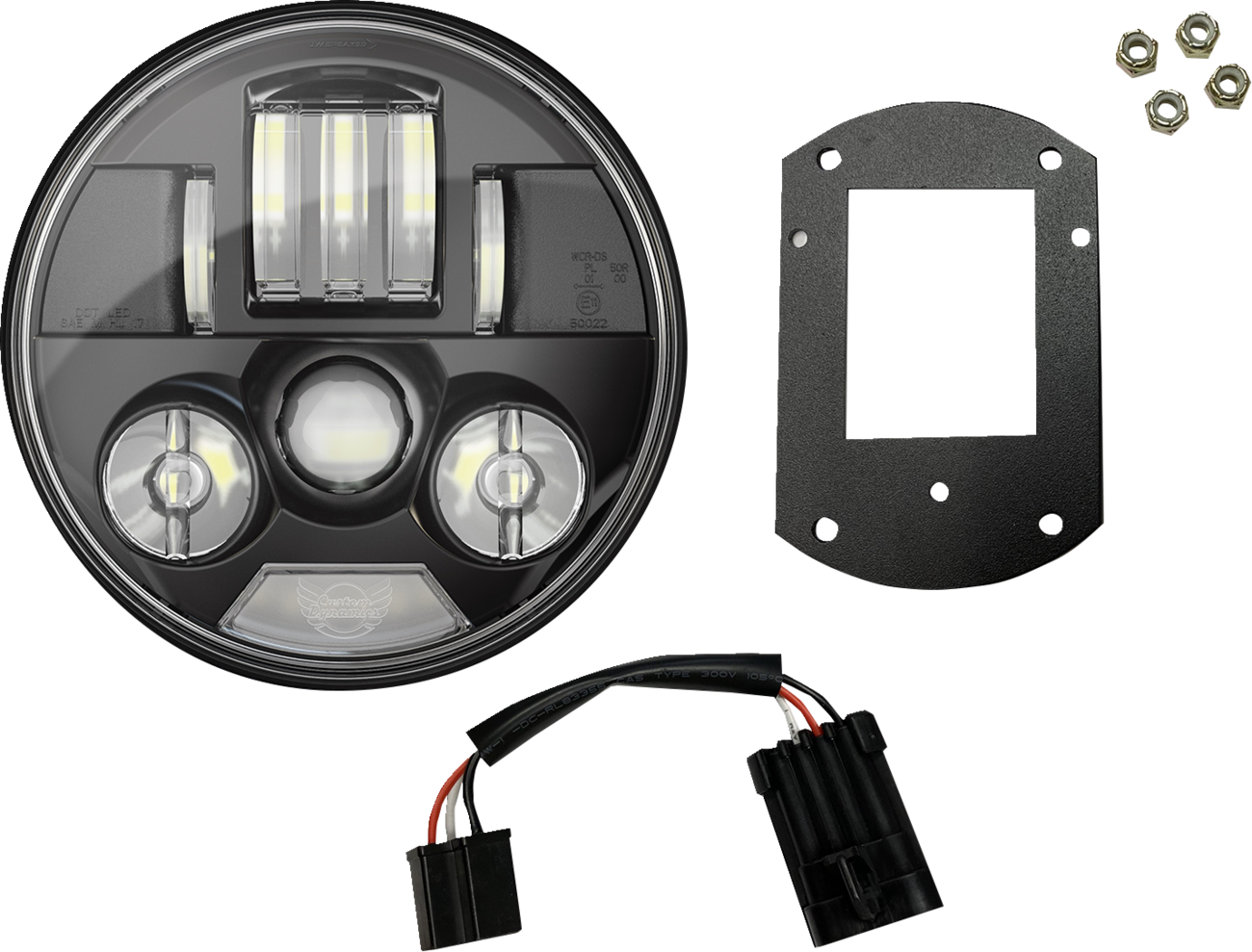 ProBEAM® Headlight Kit - 5-3/4" - Black - FXLRST/FXRST [2001-2738]