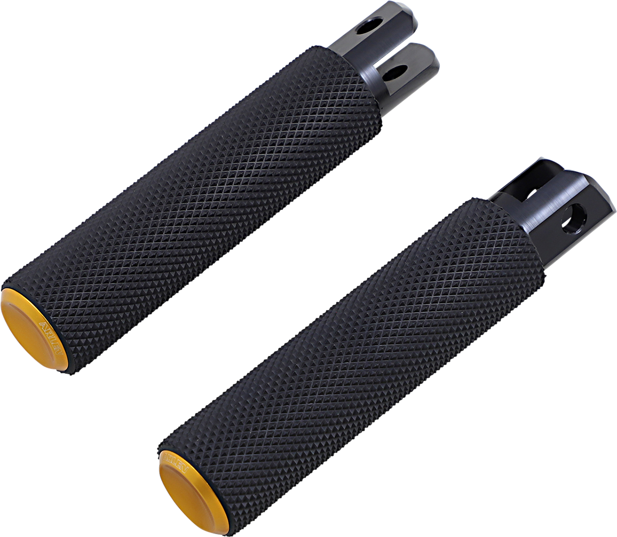 M-Eight Fusion Foot Pegs - Knurled Foot Pegs - Gold - FX/FL '18-'25 [1620-1975]