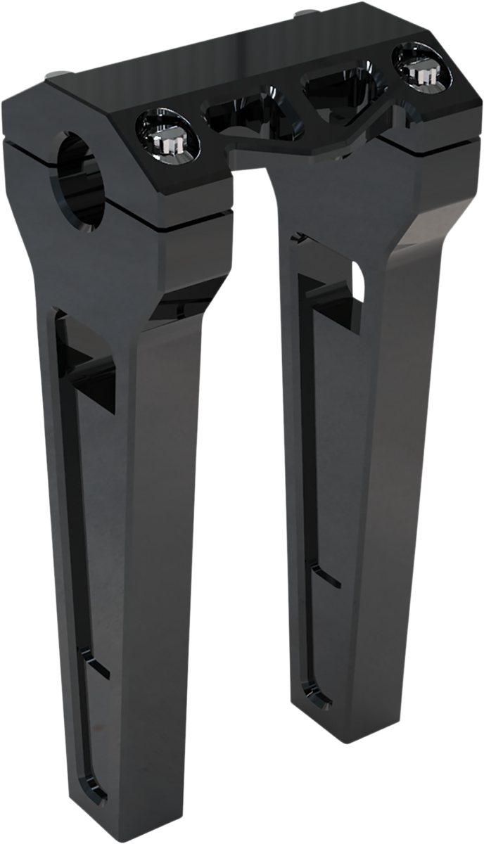 Performance Risers - Straight - 8" - Black Anodized [0602-1213]