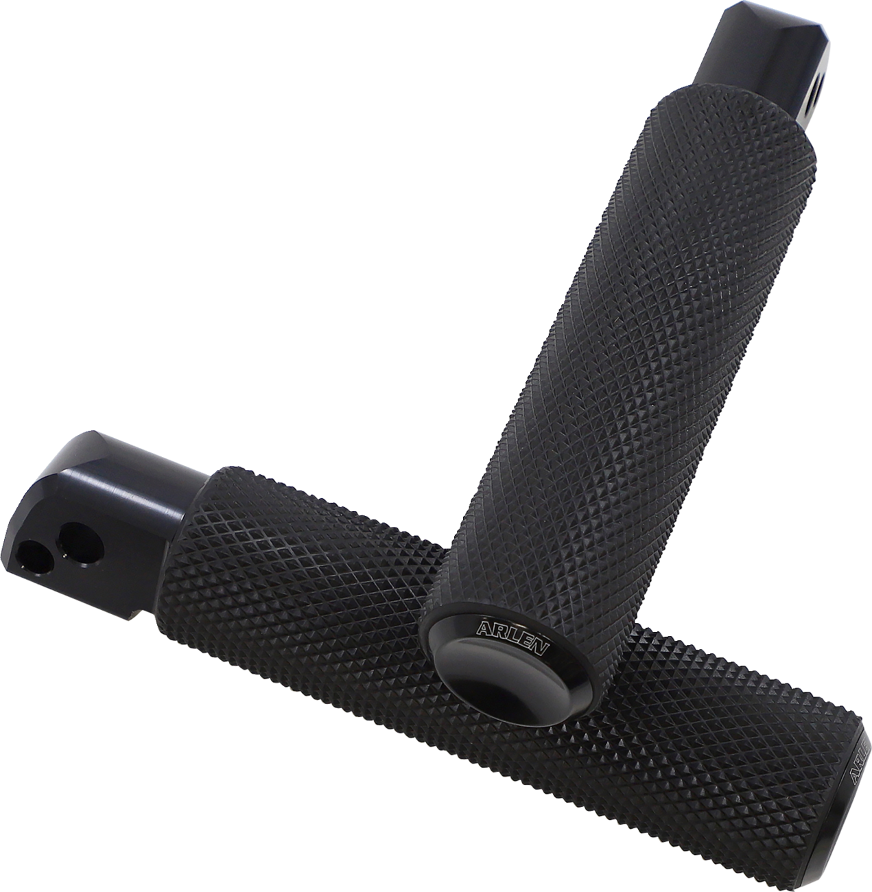M-Eight Fusion Foot Pegs - Passenger Knurled Foot Pegs - Black - FL/FX '18-'25 [1620-1970]