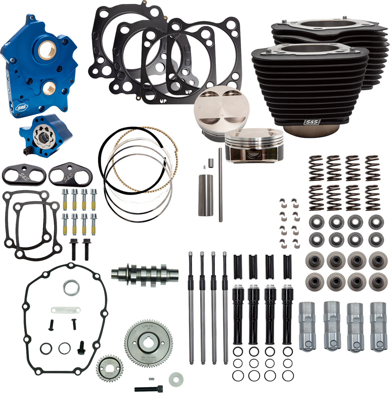 124" Power Package - Power Pack - 4.375" Stroke - Oil Cooled - Black Granite w/Highlights - M8 [0904-0138]