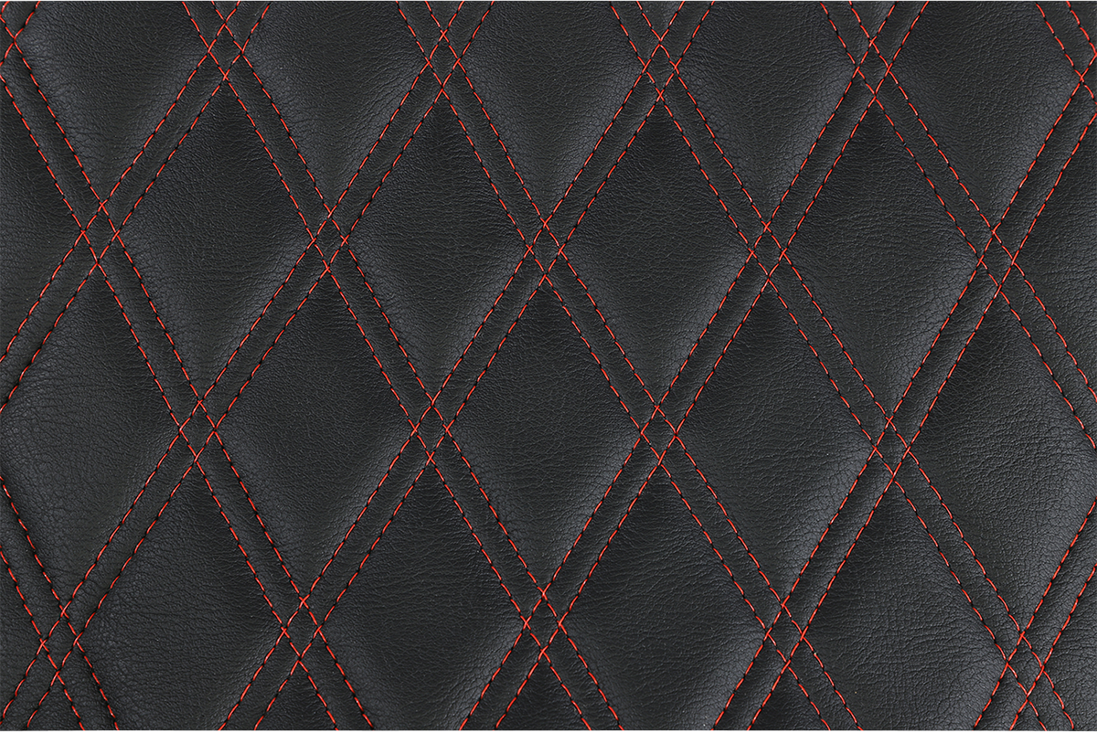 Extended Reach Predator III Seat - Double Diamond - Black w/ Red Stitching - FL '99-'07 [0801-1371] - Image 4