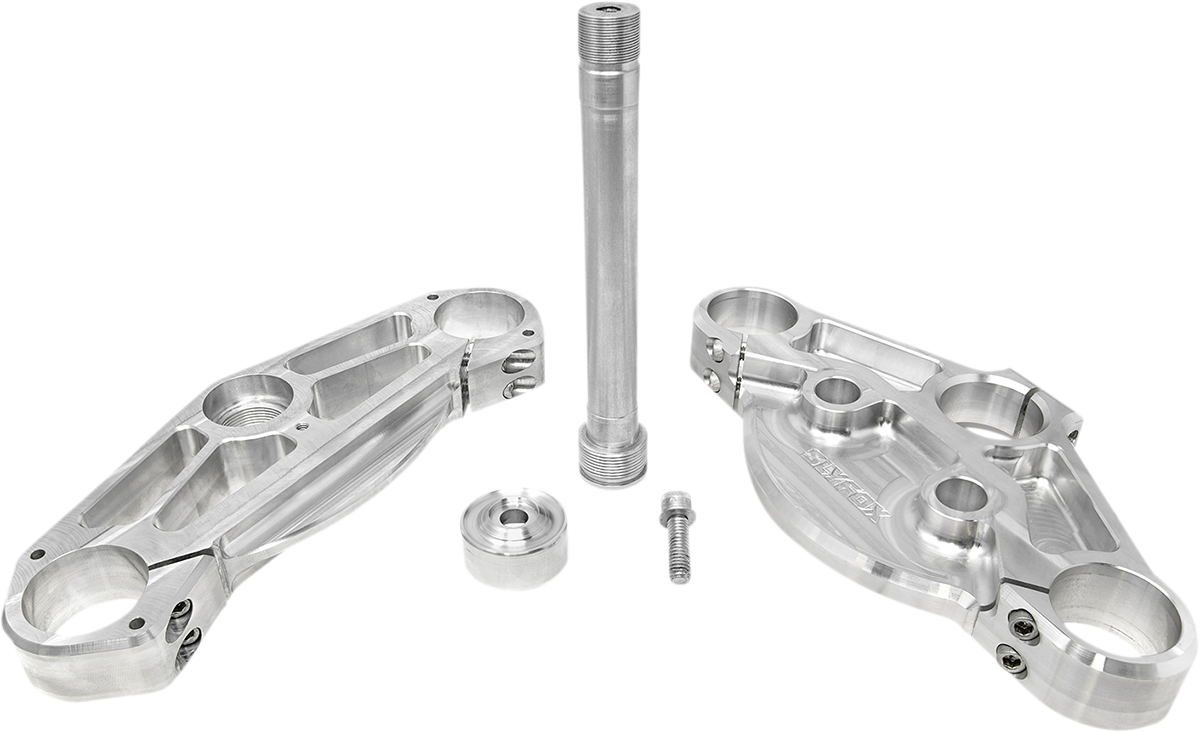 49 mm FLH Triple Tree Set - Triple Tree - 49 mm - Raw - Upper/Lower [0408-0396]