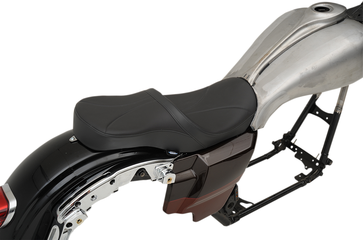 Low Profile Touring Seat - Low Touring Seat - Solar Reflective - Mild Stitched - Yaffe Tanks - FL '08-'23 [0801-1069] - Image 4