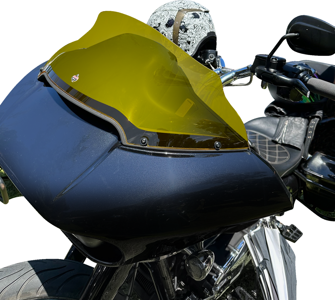 Kolor Flare® Windshield - 9" - Yellow - '15-'25 FLTR [2310-0789] - Image 3