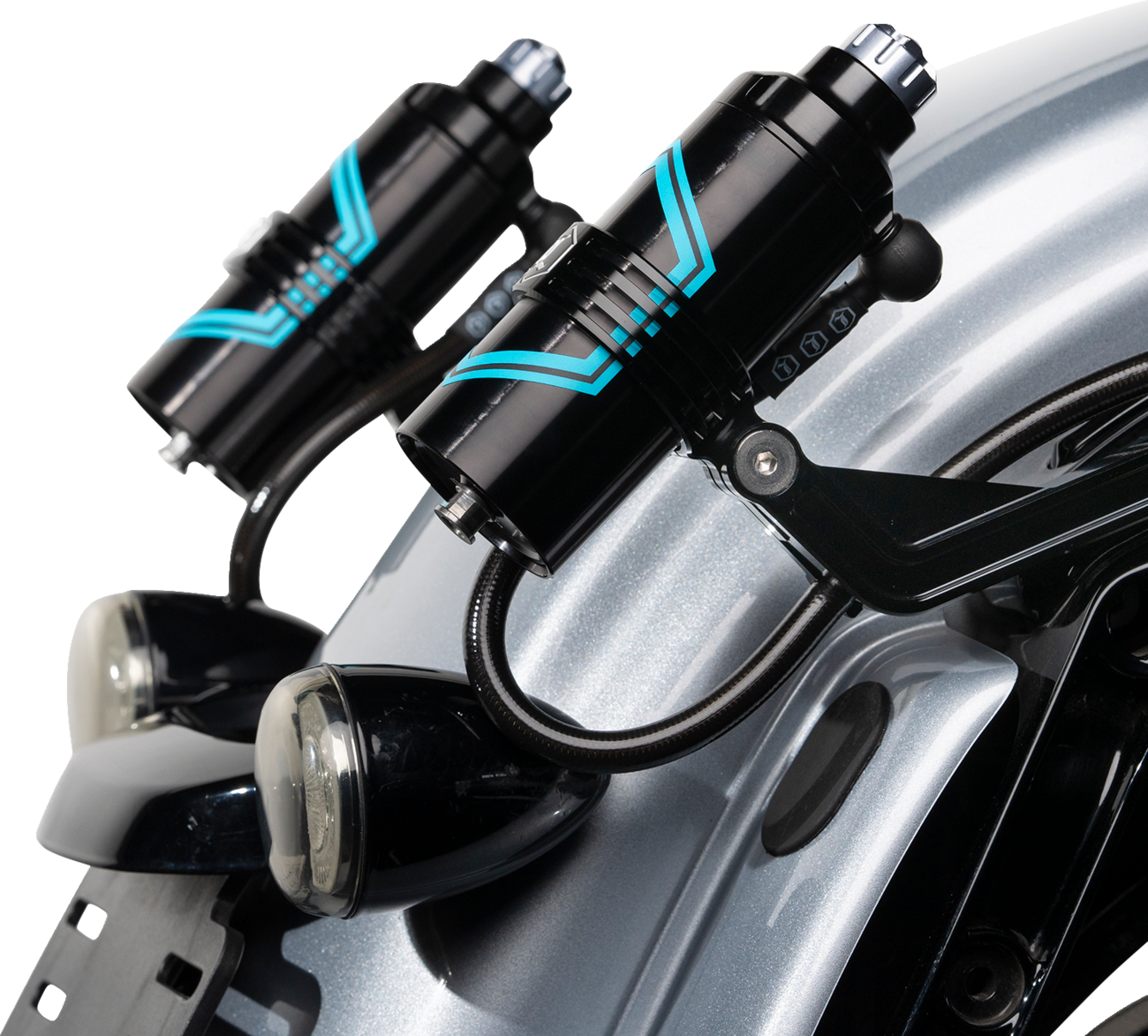 REVO ARC Billet Remote Reservoir External Mounts - REVO ARC External Reservoir Mounts - Black [1313-0245] - Image 8
