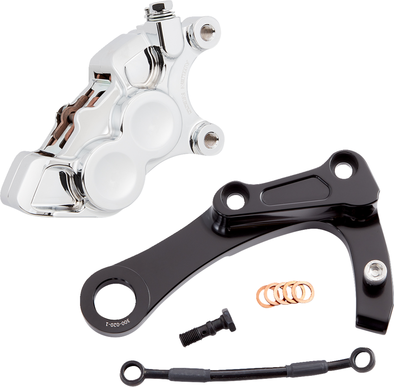 Brake Caliper - 4-Piston Caliper - Rear - Chrome [1701-0774] - Image 2