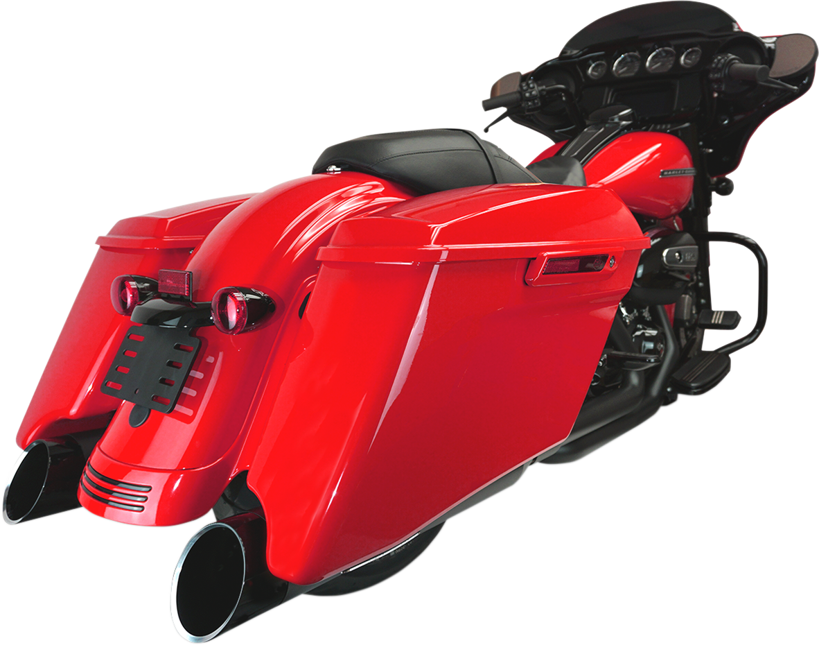 4-1/2" HP-Plus® Slip-On Mufflers - Black with Edge - Touring [1801-1447]