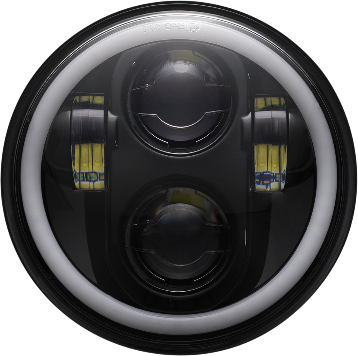 5-3/4" LED Halo Headlamp - Headlight - Black [2001-2483]