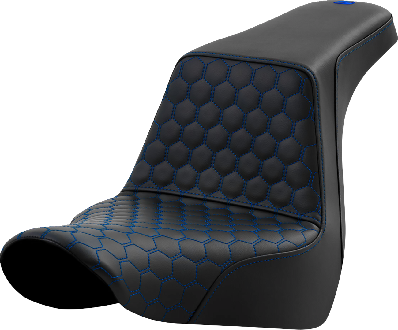 Honeycomb Step-Up Seat - Step-Up Seat - Honeycomb - Blue Stitching - FL/FX '18-'24 [0802-1582]