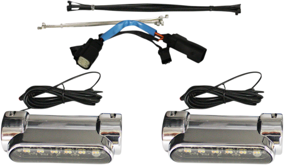 Dynamic Engine Guard LEDs - Engine Guard Light - Chrome - '10-'13 FLHX [2040-2532] - Image 2
