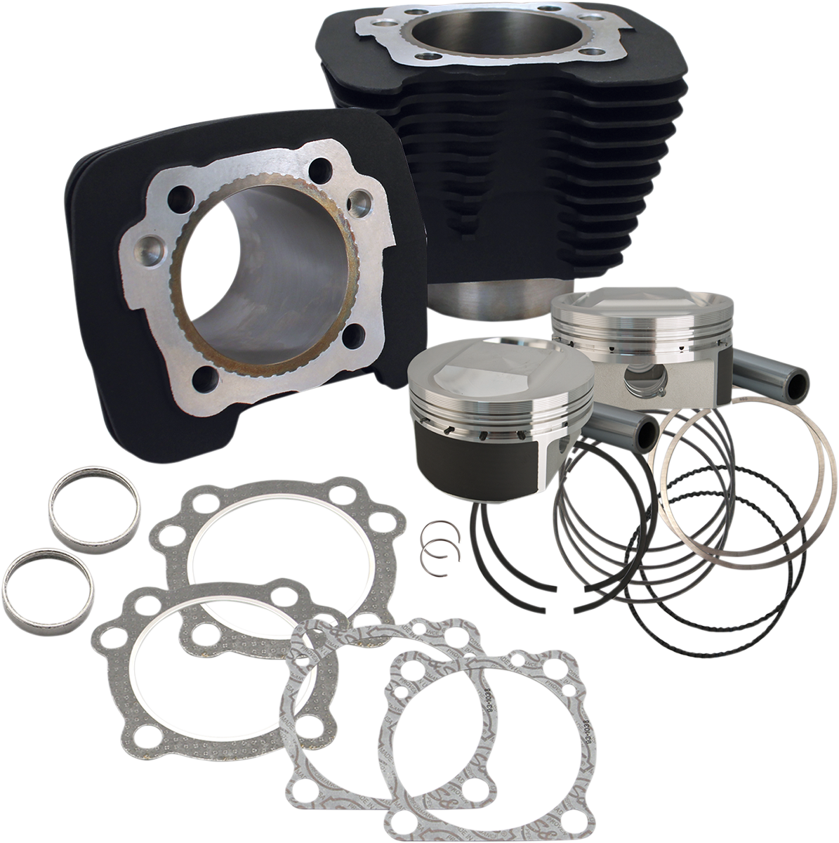 1250 cc Conversion Kit - Cylinder Kit - 1200 cc Conversion - 11.2:1 Compression Ratio - Wrinkle Black - XL [0931-0528]