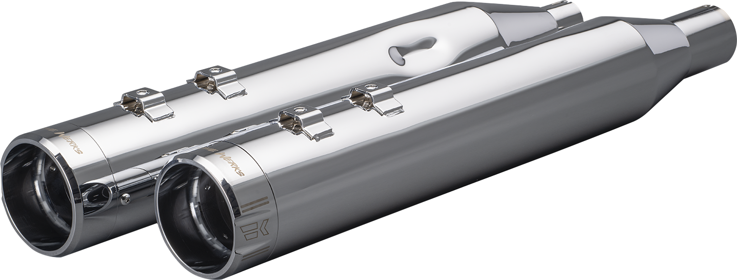 4-1/2" HP-Plus® Slip-On Mufflers - Chrome Klassic Tip [1801-1771]