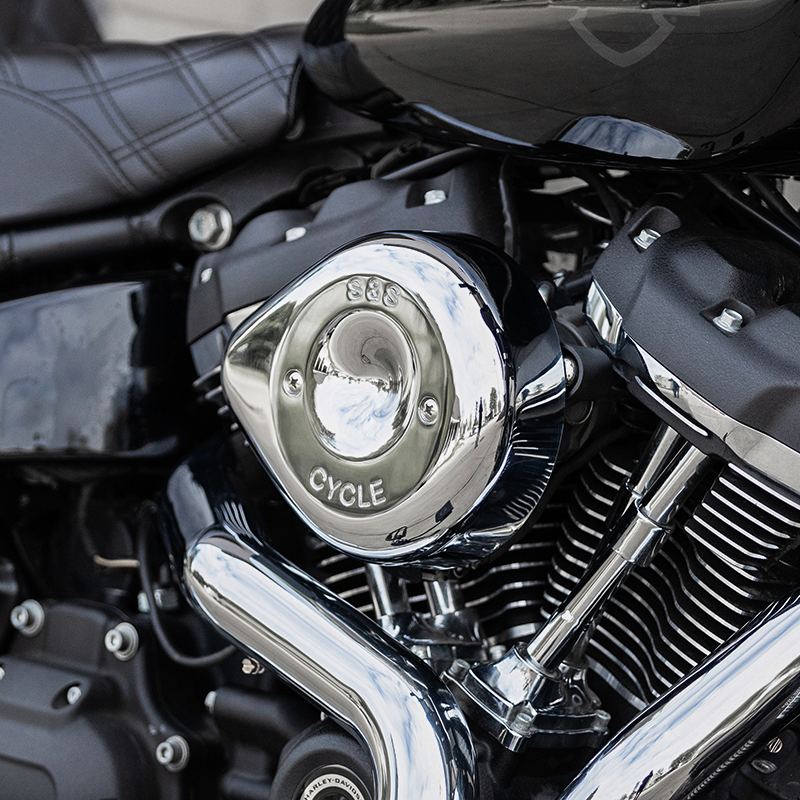 Stealth Air Cleaner Cover - Air Cleaner Cover - Teardrop - Chrome [1014-0290] - Image 3
