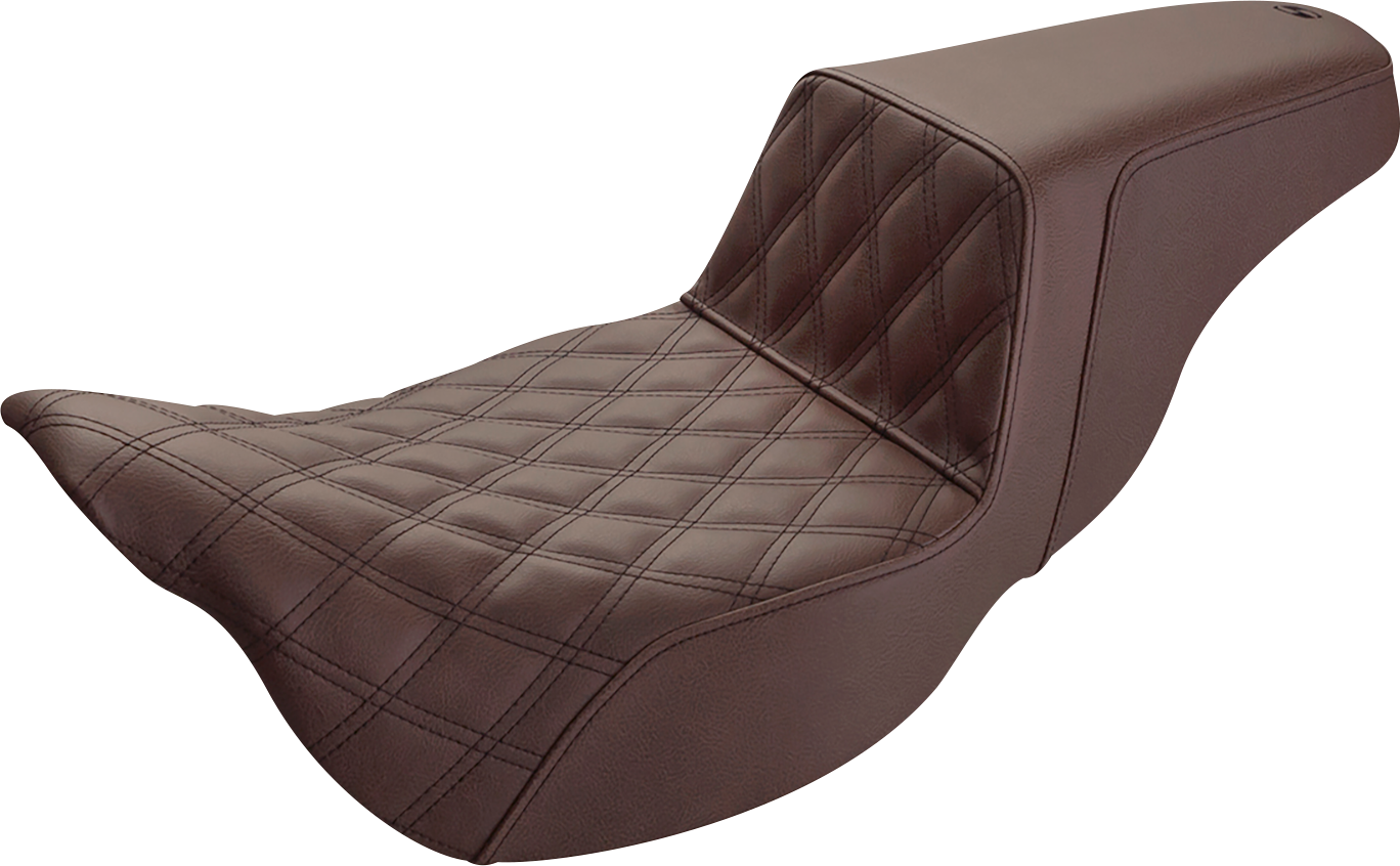 Extended Reach Step-Up Seats - Step-Up Seat - Extended Reach - Front Lattice Stitch - Brown - FL '08-'24 [0801-1283]