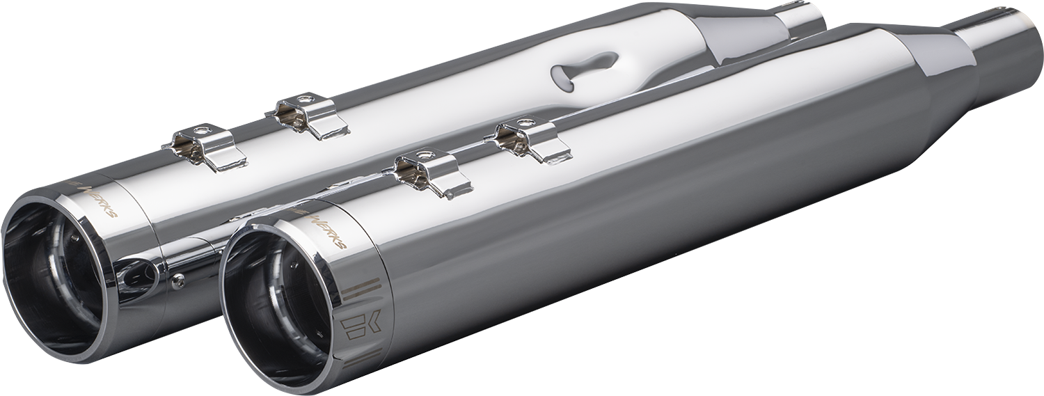 4-1/2" HP-Plus® Slip-On Mufflers - Chrome Klassic Tip [1801-1772]