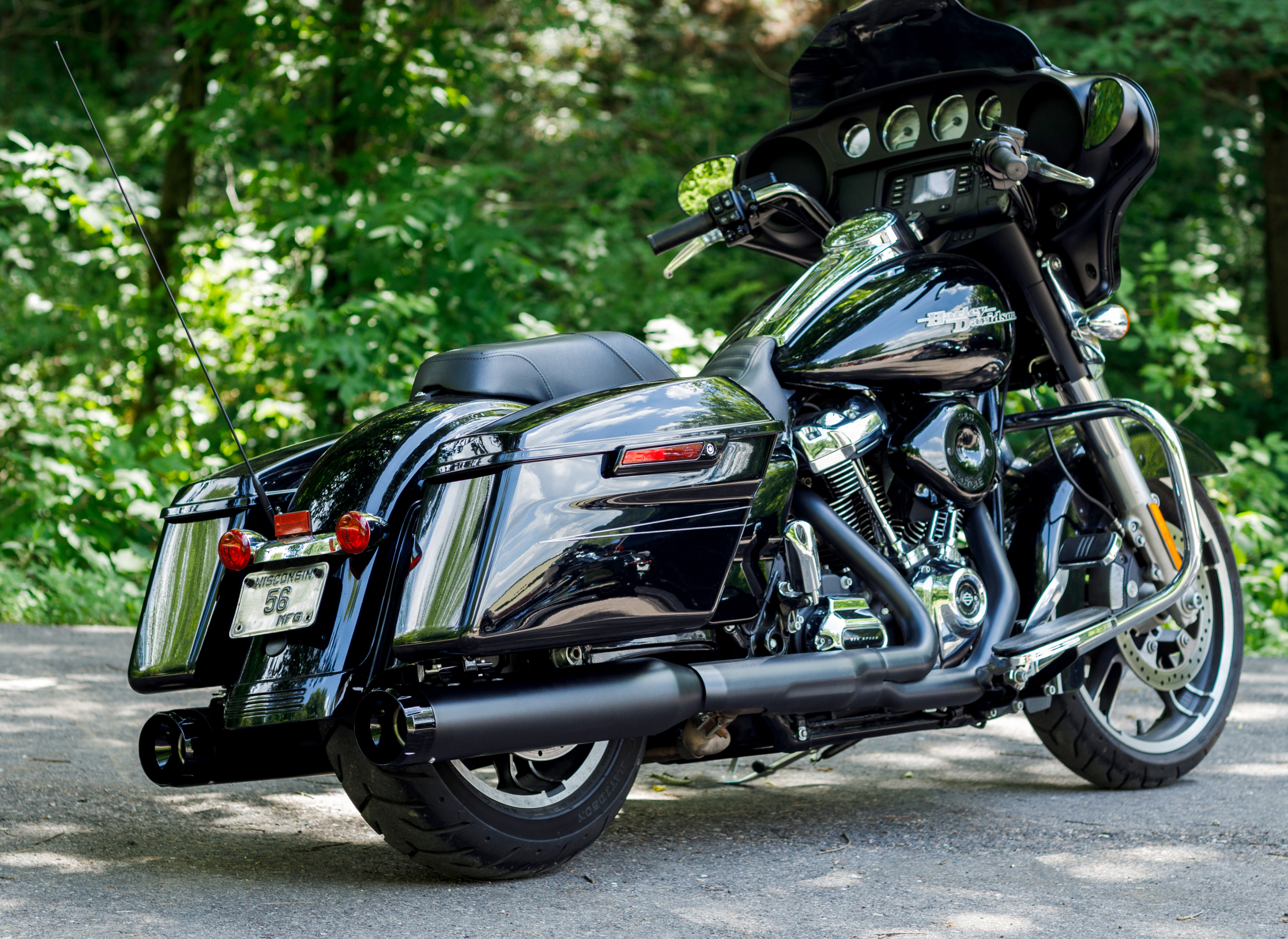 4-1/2" MK45 Performance Mufflers — Thruster - 4-1/2" MK45 Performance Mufflers - Black Thruster [1801-1077]